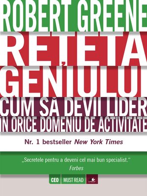 cover image of Rețeta geniului. Cum să devii lider în orice domeniu de activitate